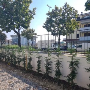 cmc recinzioni-cantiere brusaporto-Recinzione modello liscia