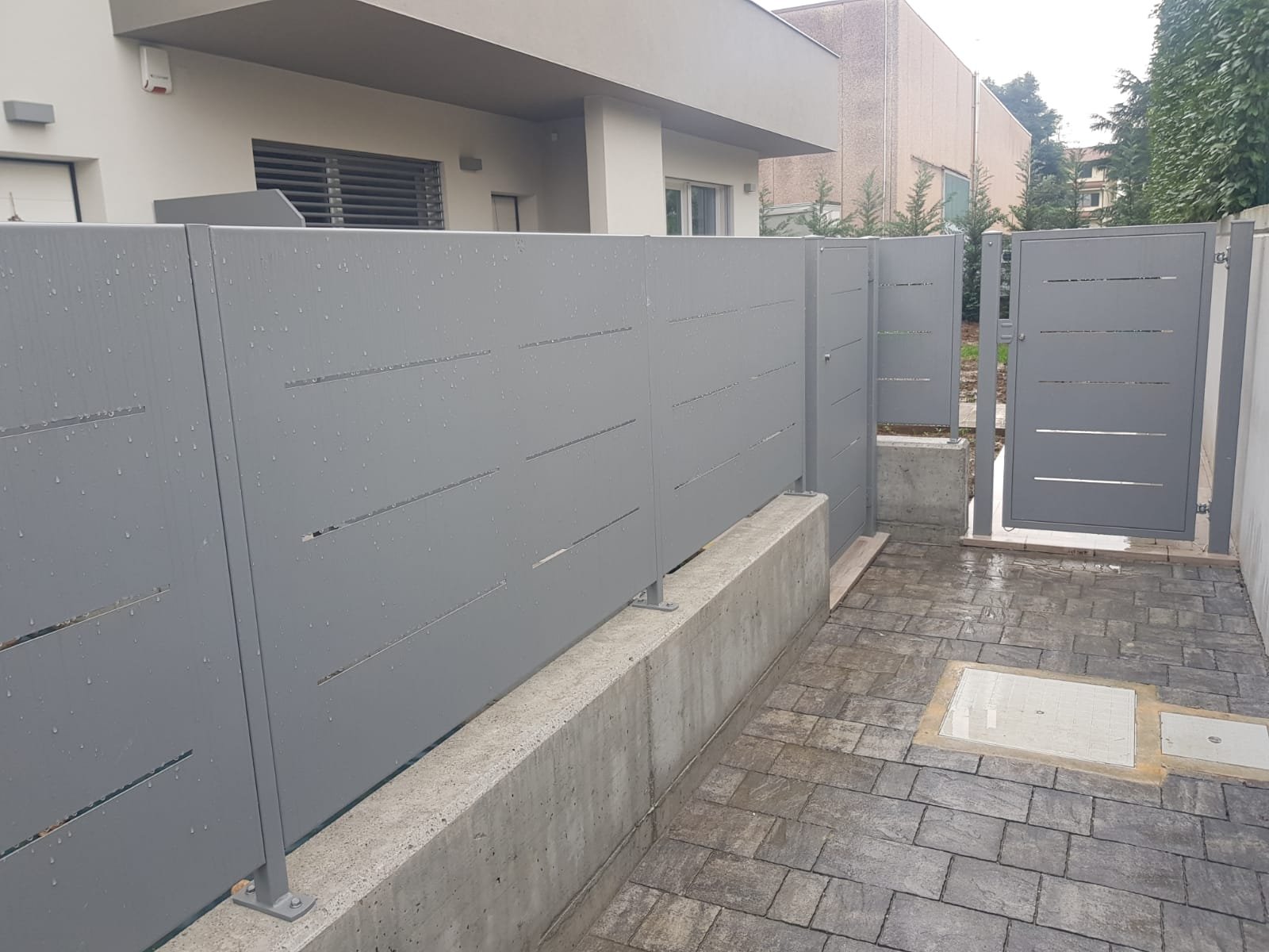 cmc recinzioni - cantiere dalmine - Recinzione modulare modello Mare