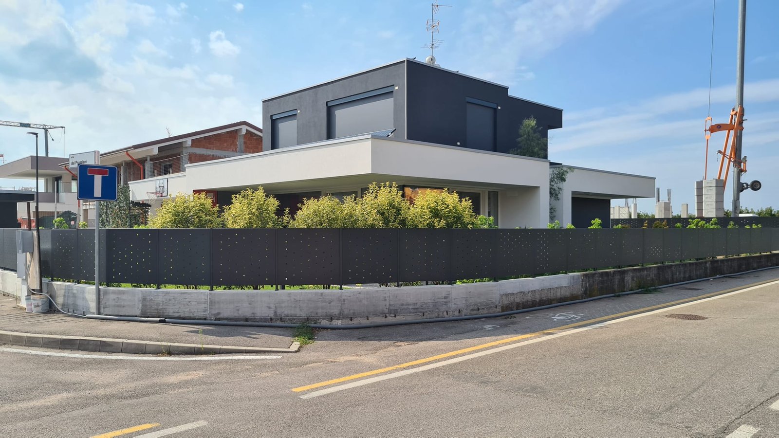 cmc recinzioni-cantiere lugagnano-Recinzione modello foro quadrato