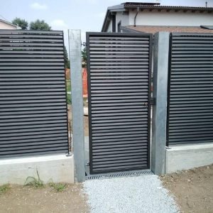 cmc recinzioni-cantiere monza brianza-Recinzione modello vedo non vedo