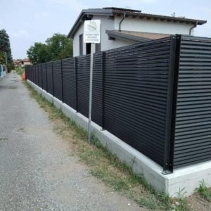 cmc recinzioni-cantiere monza brianza-Recinzione modello vedo non vedo