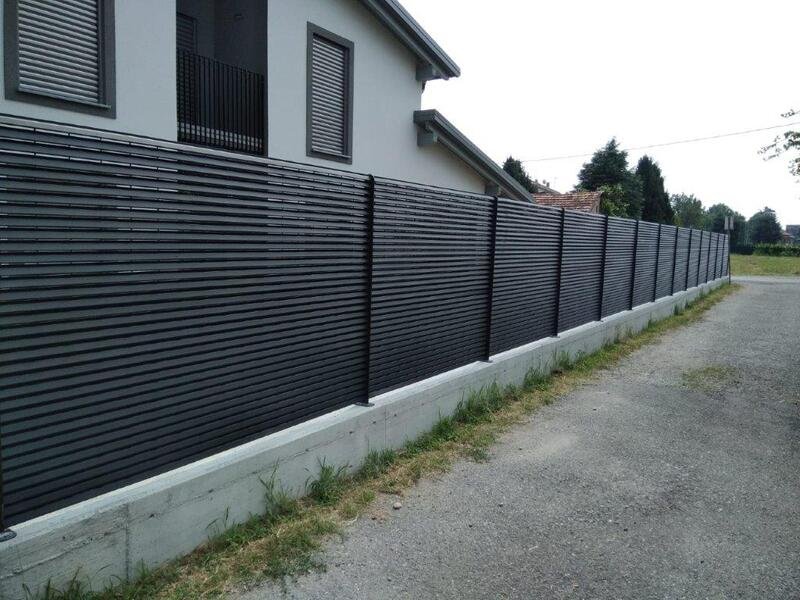 cmc recinzioni-cantiere monza brianza-Recinzione modello vedo non vedo