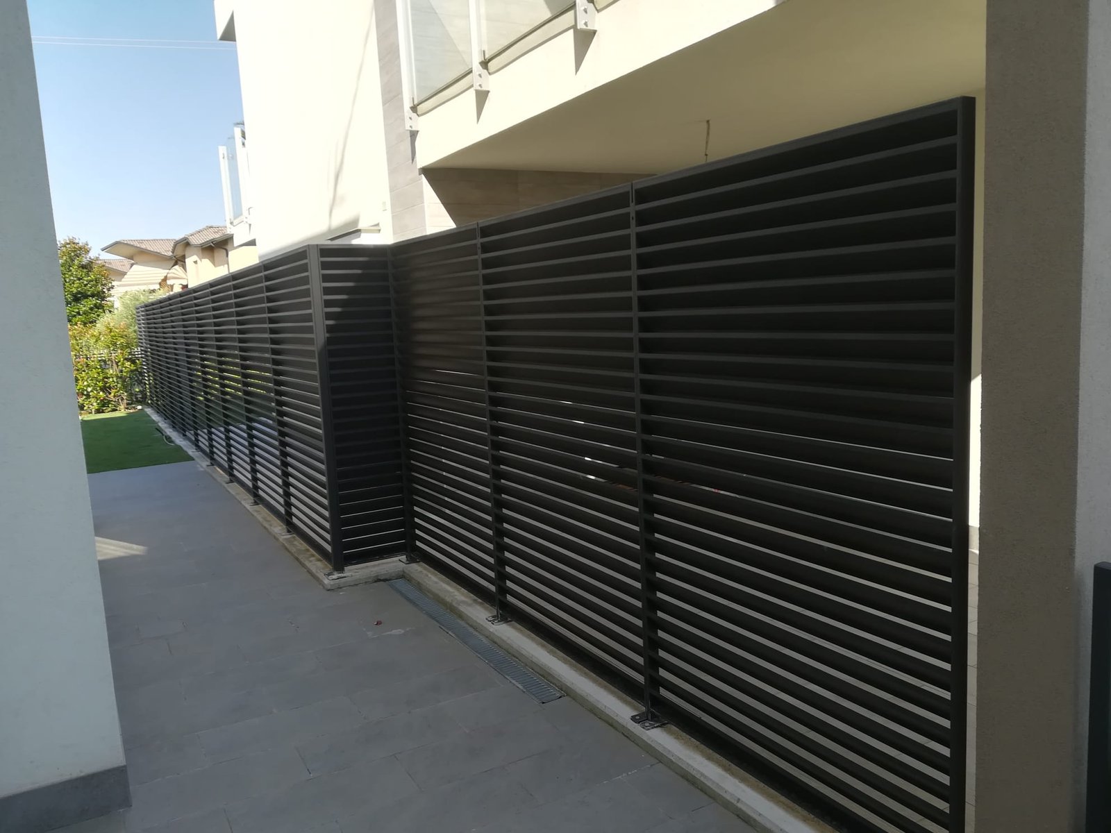 Cantiere Rivolta d’Adda <br/> Recinzione modello vedo non vedo