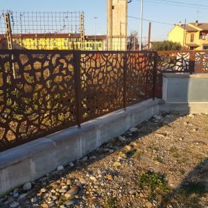 cmc recinzioni - cantiere valeggio - Recinzione in lamiera