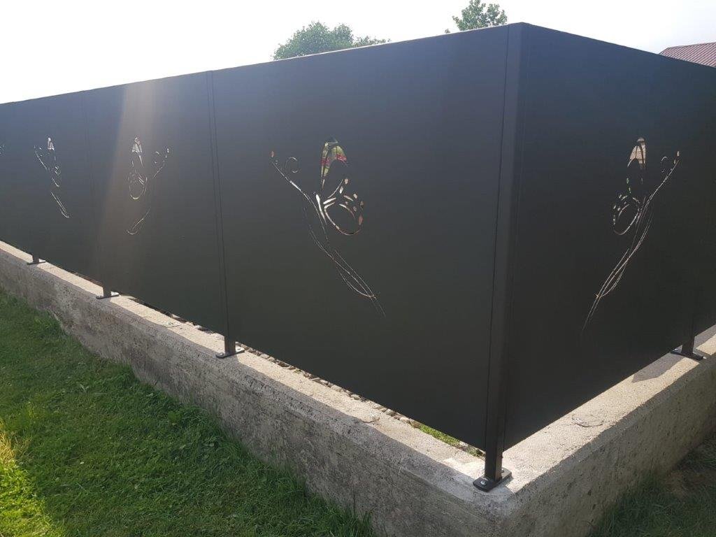 Cantiere Verona <br/> Recinzione modello farfalla