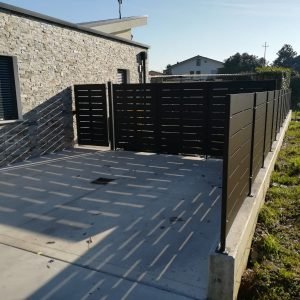 cmc recinzioni-cantiere vicenza-Recinzione modello village