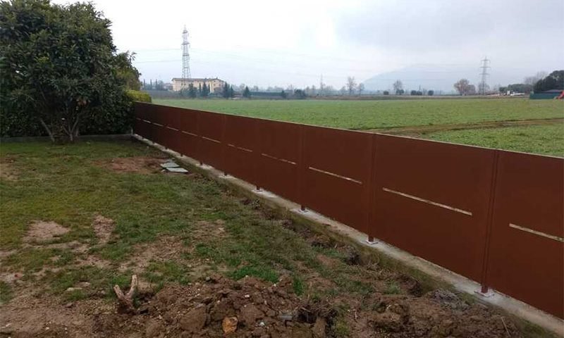 cmc recinzioni-cantiere corte franca-Recinzione modello isola