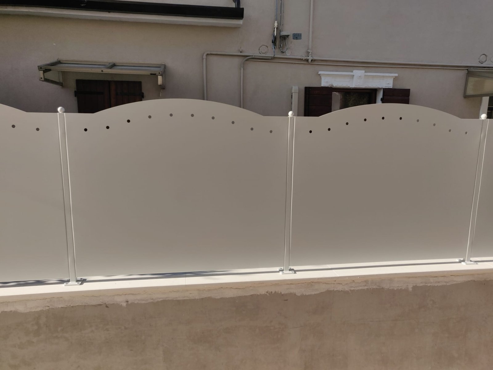 Cantiere Verona <br/> Recinzione in lamiera