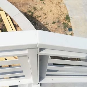 cmc parapetti-cantiere ponteranica-parapetto modello personalizzato