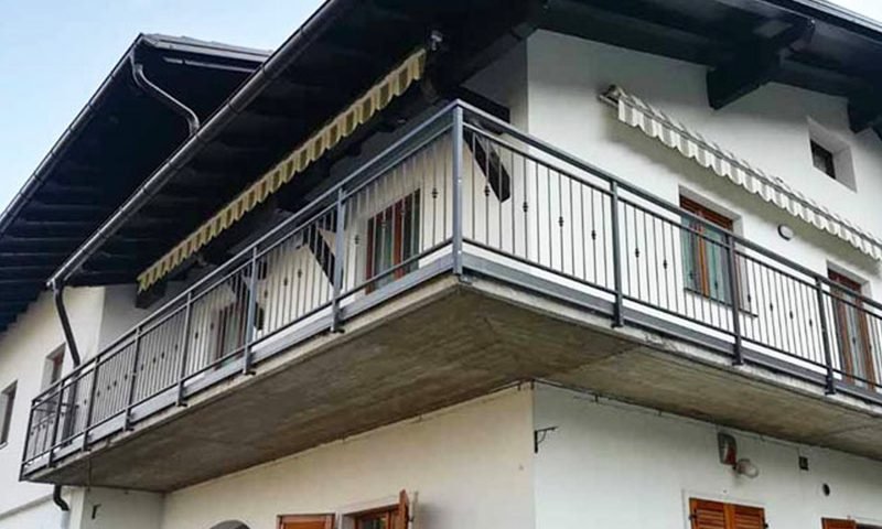 cmc parapetti-cantiere santa margherita (TN)-parapetto modello tondo decò