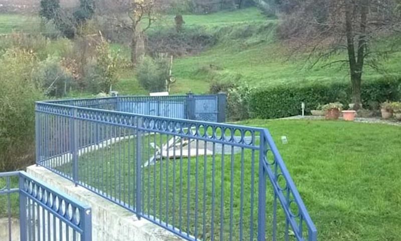 cmc parapetti-cantiere vicenza-parapetto modello cerchio in quadro