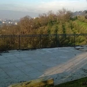 cmc parapetti-cantiere vicenza-parapetto modello cerchio in quadro