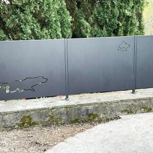 cmc recinzioni-cantiere Fontebuona Vaglia (FI)-Recinzione modello personalizzato