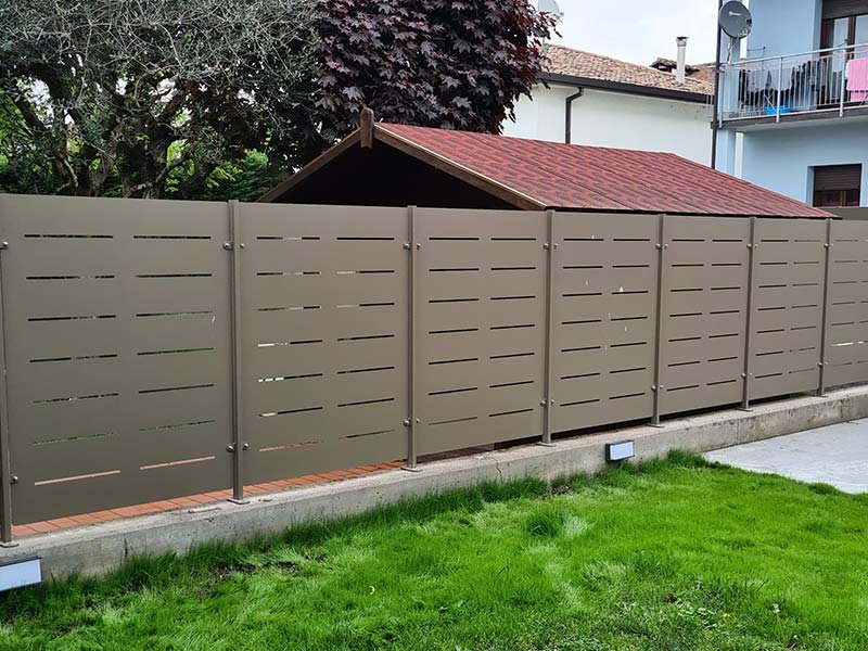 cmc recinzioni-cantiere Fontebuona San Giovanni Lupatoto (VR)-Recinzione modello mare