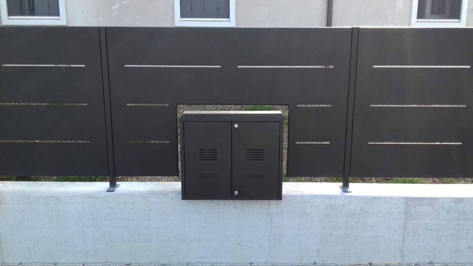 nicchia per gas ed elettricità recinzione verona cmc